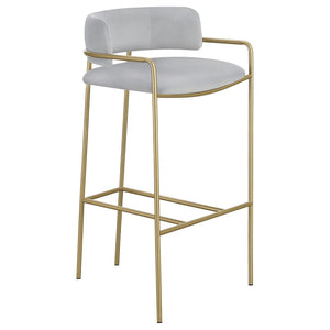 Allemonde - Low Back Stool - Gray