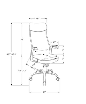 Office Chair, Adjustable Height, Swivel, Armrests, Contemporary & Modern - Best Buy Furniture