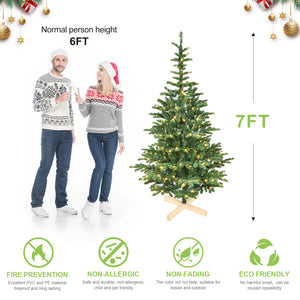 6ft Pre-Lit Christmas Tree with 300 Warm White Lights