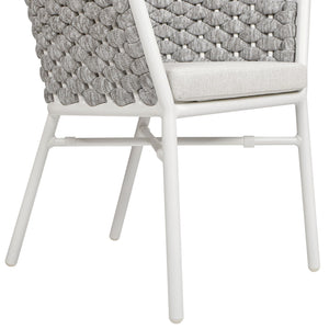 Rowan - Rope Barrel Back Patio Dining Chairs (Set of 2) - Optic White
