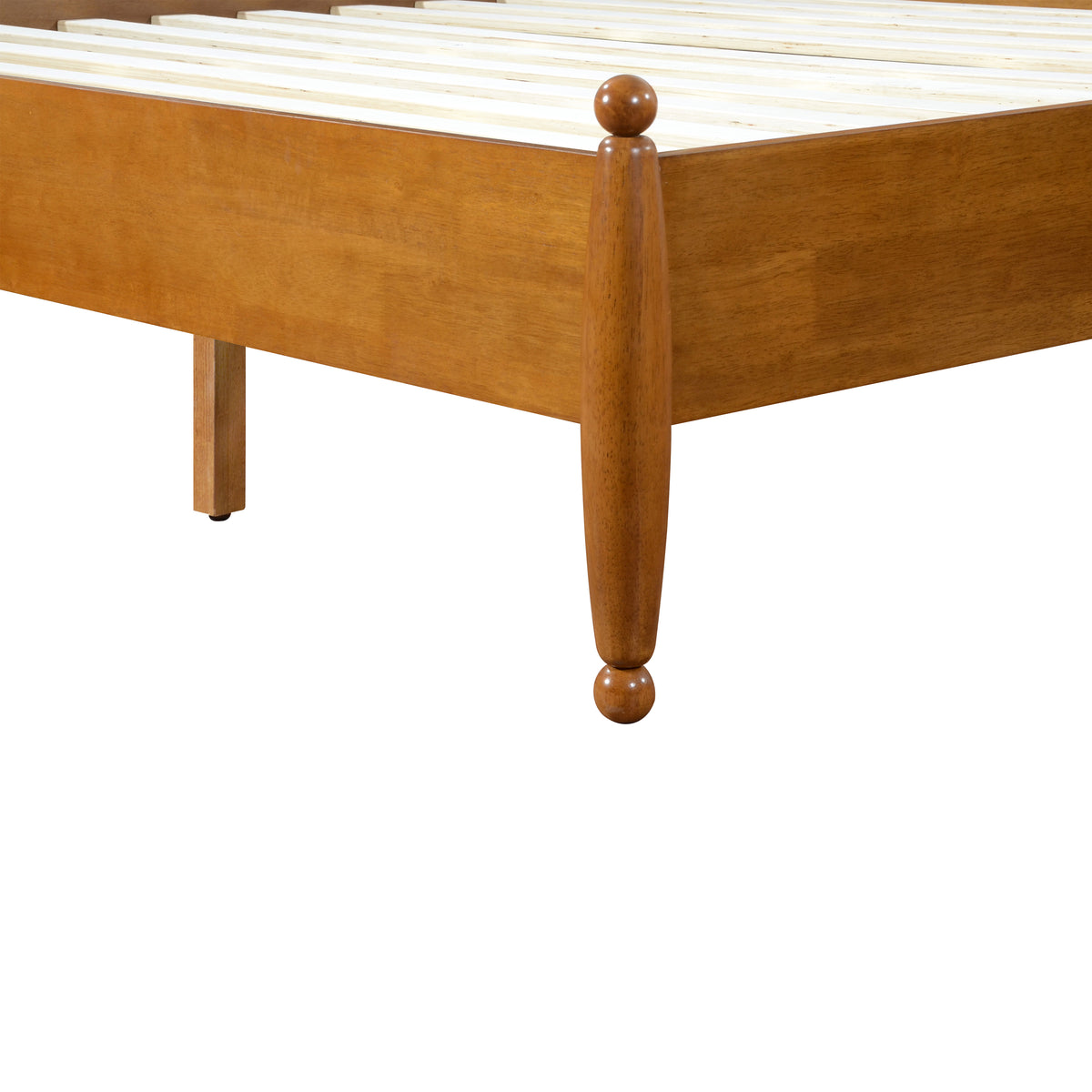 Modern Classic King Size Solid Wood Platform Bed Frame