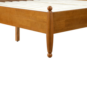 Modern Classic King Size Solid Wood Platform Bed Frame