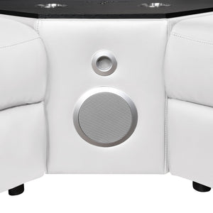 Nova - Sectional With Bluetooth Speaker, LED And Lifting Wine Cabinet