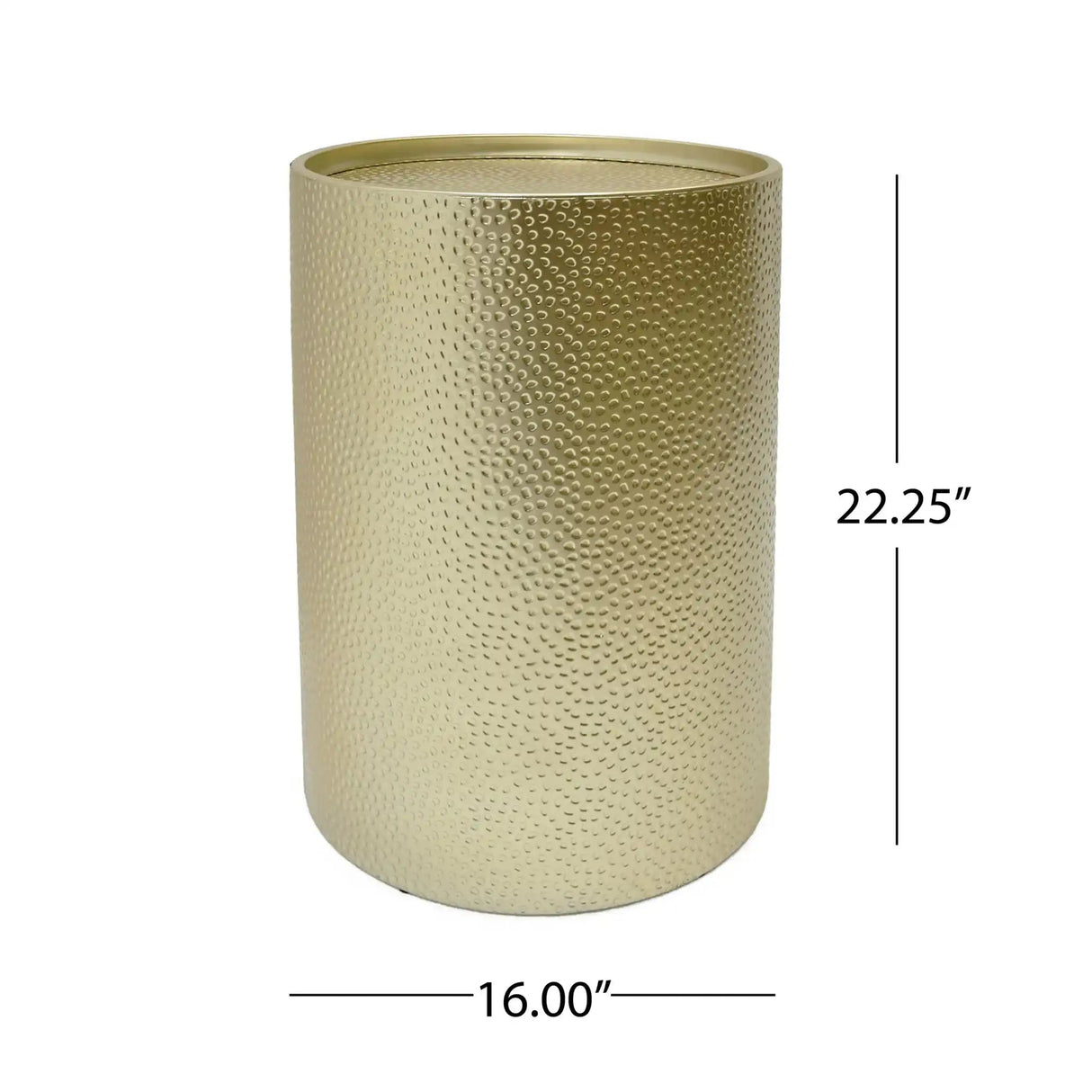 Modern Round Accent Table With Hammered Surface - Best Buy Furniture