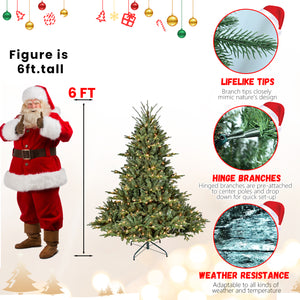 4FT Full-Shape Christmas Tree with 150 UL Lights
