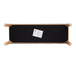 Farmhouse Wooden Storage Bench with Soft Cushion – Turned Spindle Legs