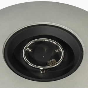 Propane Gas Fire Pit Table, 50000 Btu, Round With Tank Holder For Outside - Gray