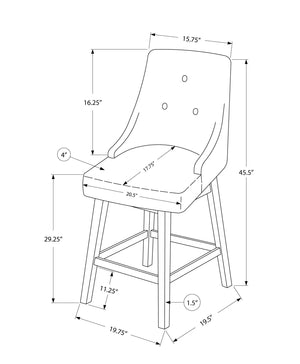 Swivel Stool Bar Height, Transitional (Set of 2) - Best Buy Furniture