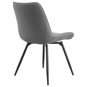 Tufted Swivel Dining Chairs (Set of 2) - Gray