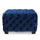 Modern Glam Ottoman With Velvet Upholstery And Button Tufted Design - Best Buy Furniture