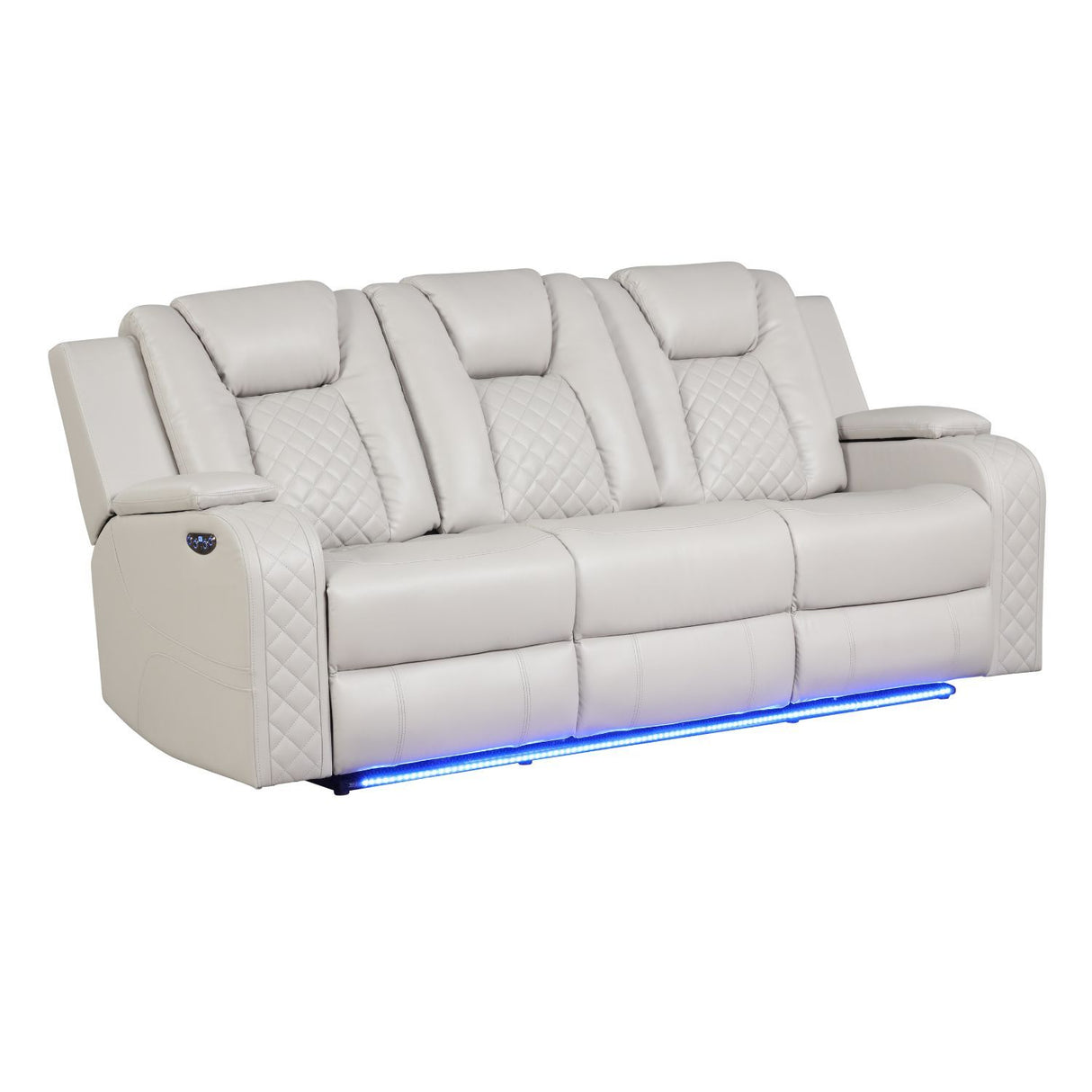 Benz - LED & Power Recliner With Adjustable Headrests And Ambient LED Lighting