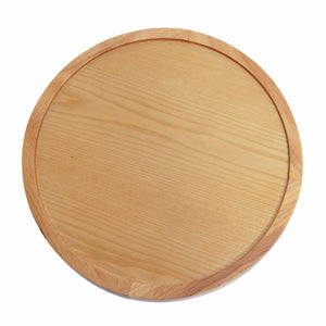 Round Solid Wood End Table