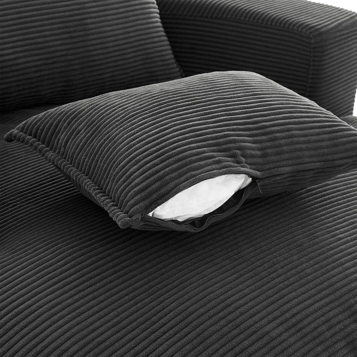 360° Swivel Accent Barrel Chair With Dual Layer Cushion And 3 Removable Pillows