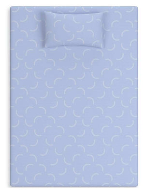 Ikidz Ocean - Mattress Twin size And Pillow Set of 2 - Blue - Best Buy Furniture