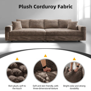 4 Seat Sofa, Deep Seat Couches With Soft Pillows
