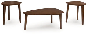 Lyncott - Occasional Wood Table Set (Set of 3) - Brown - Best Buy Furniture