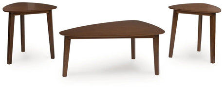 Lyncott - Occasional Wood Table Set (Set of 3) - Brown - Best Buy Furniture