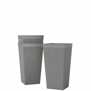 Stackable Design Tapered Planters - 3 Piece Set