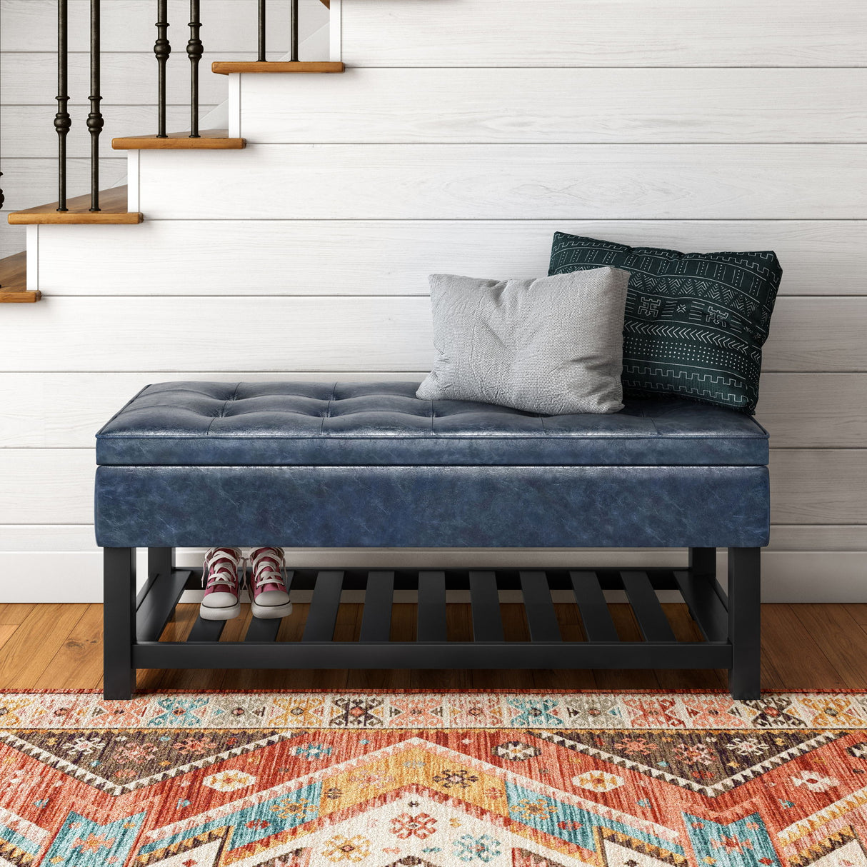 Cosmopolitan - Storage Ottoman Bench With Open Bottom