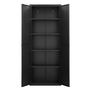 Adjustable 2 Door Storage Cabinet With Adjustable Shelves