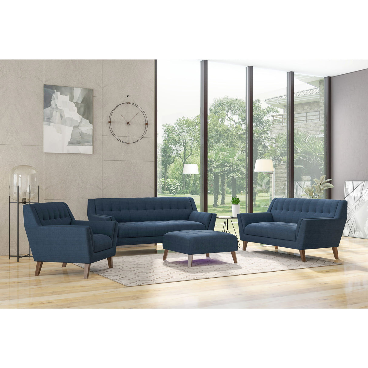 Sofa - Blue - Fabric