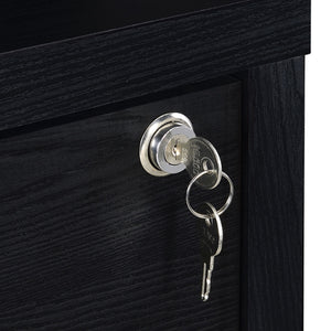 Geary - 3 Shelf Bookcase With USB Charging And Lockable Top Drawer