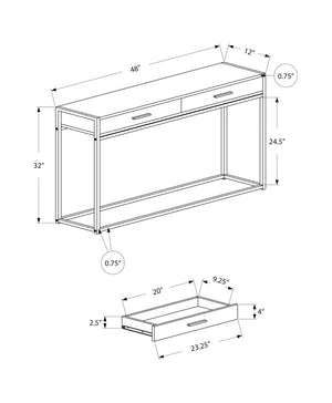 Accent Console Table For Entryway, Storage Drawers, Contemporary & Modern - Best Buy Furniture