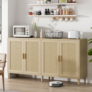 Buffet Cabinet With Adjustable Shelves For Kitchen