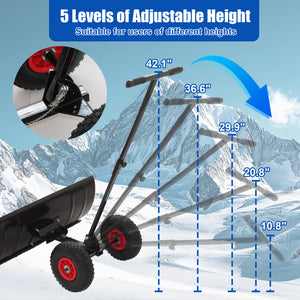30" Wide Metal Snow Pusher