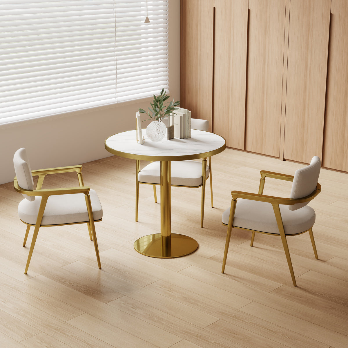 31.5" Round Modern Tulip Dining Table