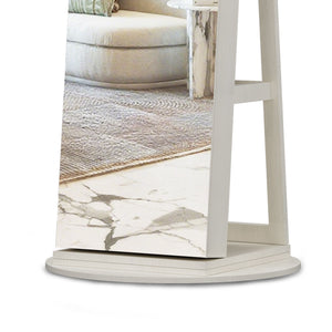 Swivel Jewelry Cabinet With Full Length Mirror