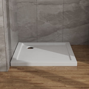 In Corner Drain Shower Base