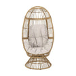 Patio Swivel Basket Egg Chair With Cushion - Best Buy Furniture