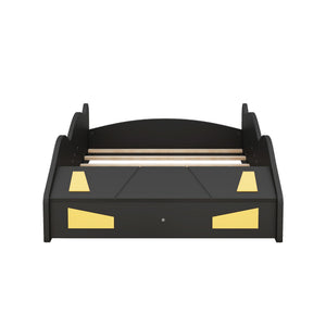Race Car Shaped Platform Bed With Wheels And Storage