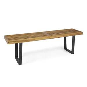 Intrinsic - Outdoor Dining Bench With Slat Top - Best Buy Furniture