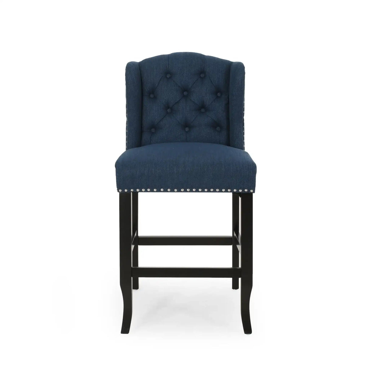 Vienna - Fabric Tufted Counter Stool With Nailhead Accents (Set of 2) - Best Buy Furniture