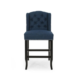 Vienna - Fabric Tufted Counter Stool With Nailhead Accents (Set of 2) - Best Buy Furniture