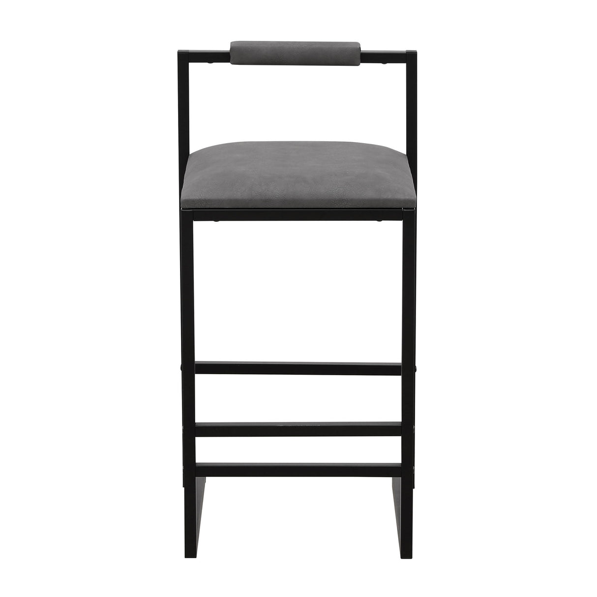 Elegant Bar Stool Set With Backrest And Footrest, Counter Height (Set of 2)