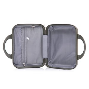 4 Piece Set Spinner Wheel Luggage with Cosmetic Case in Green