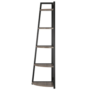 Tall 5 Tier Corner Bookshelf For Living Room