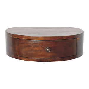 Solid Wood Lunar 1-Drawer Floating Nightstand