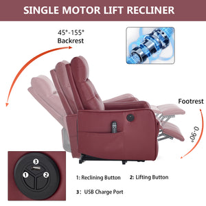 Comfortmax Single Motor Lift Recliner Chair