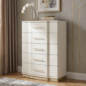 Lexington - 5 Drawer Chest - Beige