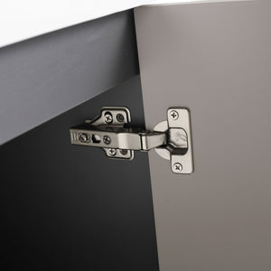 Contemporary Freestanding Bathroom Vanity With Resin Sink & Soft-Close Cabinet Doors