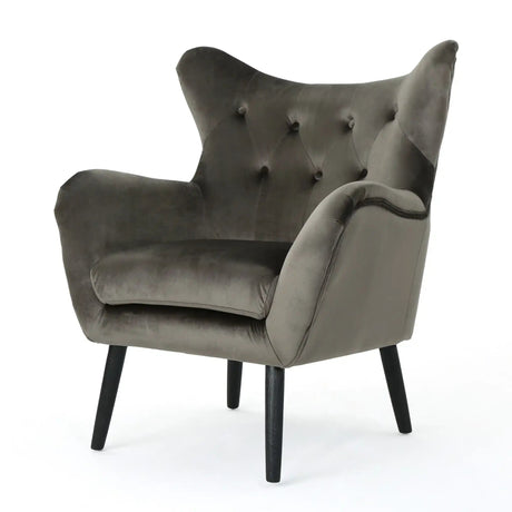 Alyssa - Mid Century Upholstered Arm Chair With Wingback Design - Best Buy Furniture