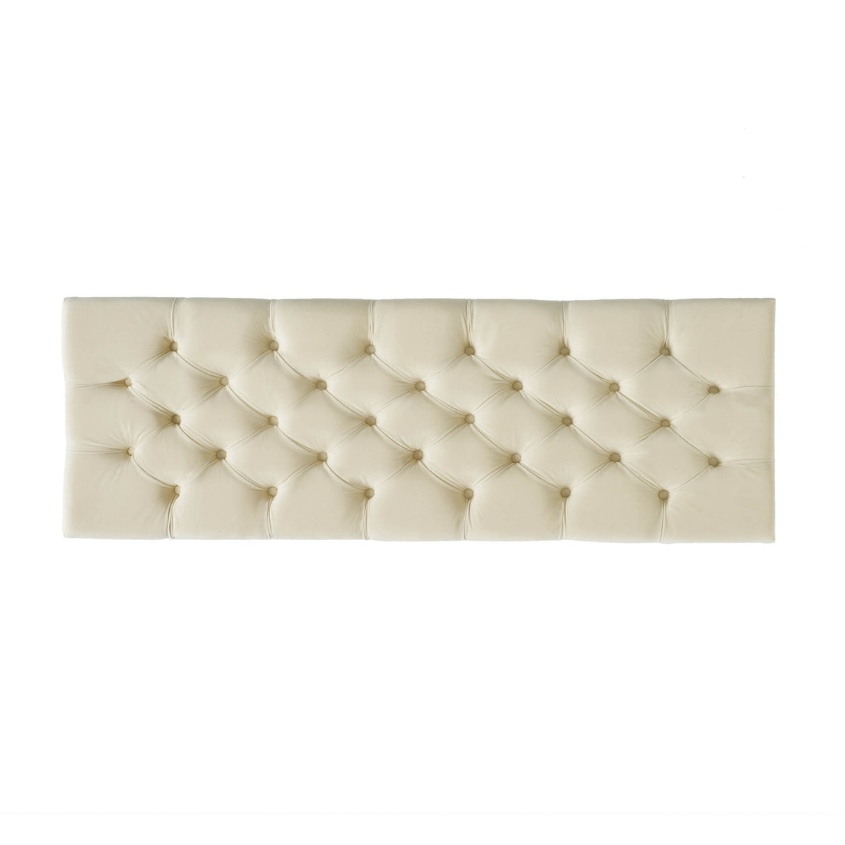 Button Tufted and Diamond Stitched Storage Ottoman