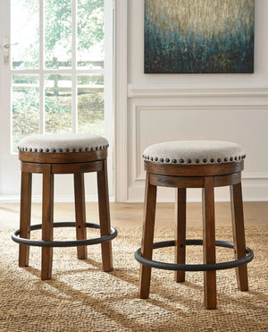 Valebeck - Upholstered Swivel Stool - Best Buy Furniture