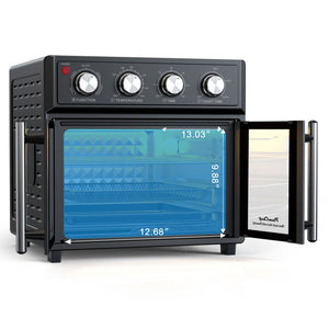 PlumChef 26QT Large Capacity French Double-Door Air Fryer Convection Toaster Oven