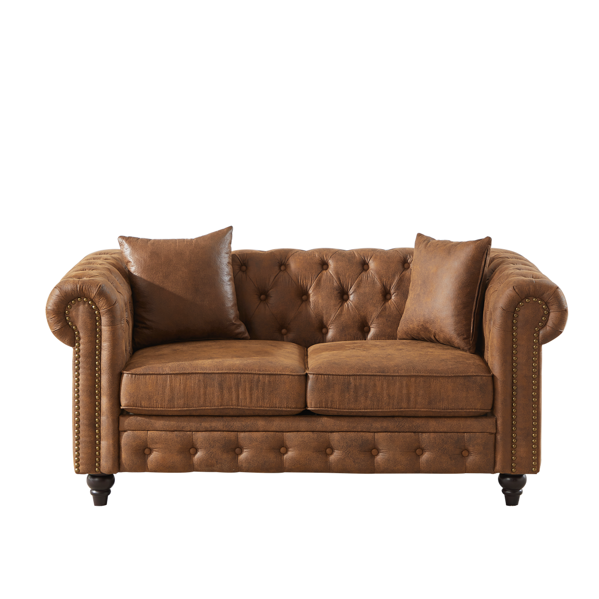 FX 63.5" Contemporary Design Chesterfield Sofa