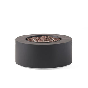 Round Iron Fire Pit With 40,000 Btu - Best Buy Furniture